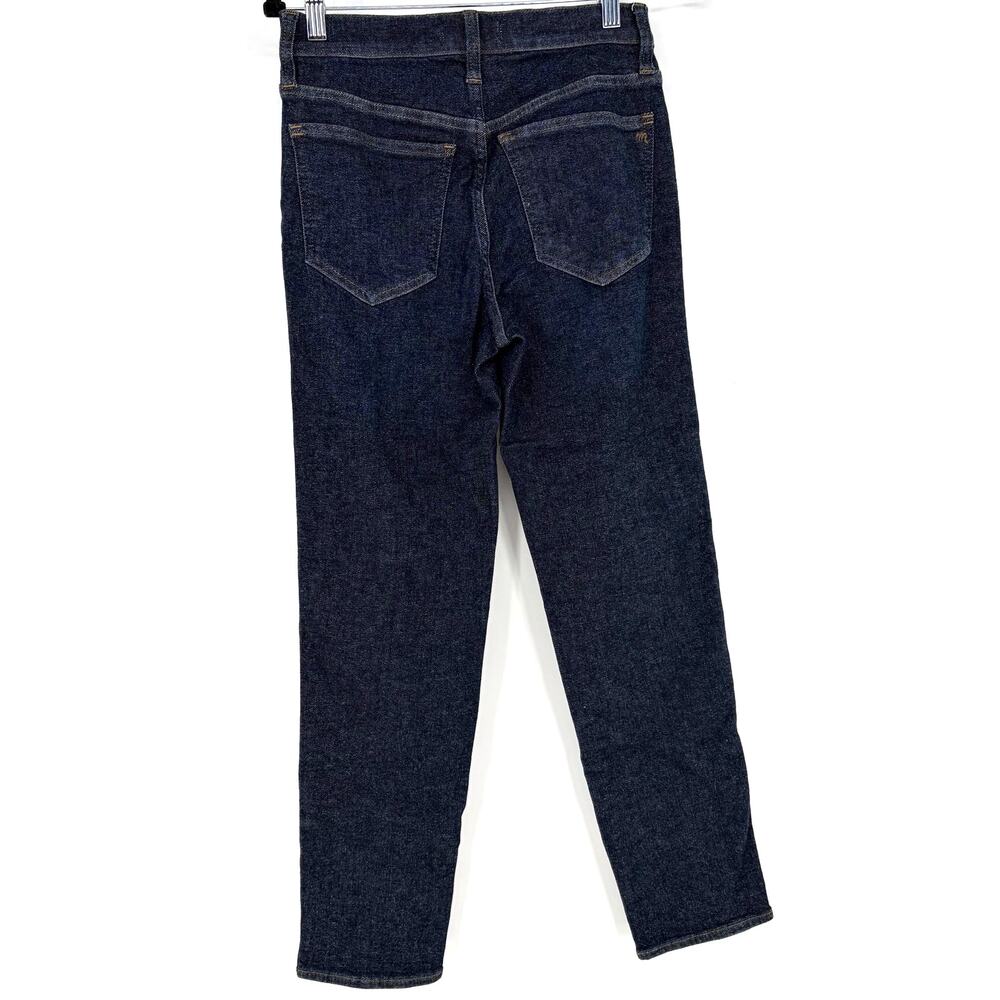 Madewell Mid-Rise Stovepipe Jeans Women's Size 26 Dark Wash Straight Leg - Picture 3 of 10
